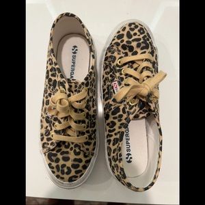 Leopard print sneakers